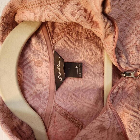 Eddie Bauer Women's Cozy Light Pink Quarter Zip Fleece Pullover - Size Medium - Picture 2 of 8